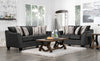 Febe Chenille Condo Loveseat - Charcoal 
