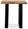 Agra End Table - Retro style End Table in Brown/Black Wood