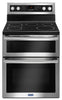 Maytag 6.7 Cu. Ft. Double Oven Electric Range with True Convection – YMET8800FZ - Electric Range in Stainless Steel