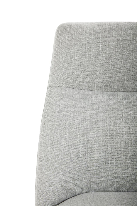 Gabi Dining Chair with Linen-Look Fabric - Grey