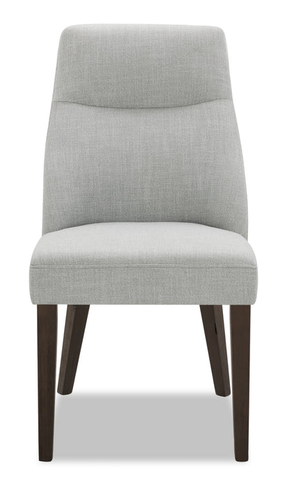 Gabi Dining Chair with Linen-Look Fabric - Grey