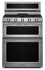 KitchenAid 6.0 Cu. Ft. Dual-Fuel Double-Oven Range - Stainless Steel - Dual Fuel Range in Stainless Steel