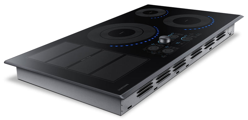 Samsung 36\" 5-Element Smart Induction Cooktop with Flex Zone & Virtual Flame Technology™ - Black Stainless Steel - NZ36K7880UG/AA