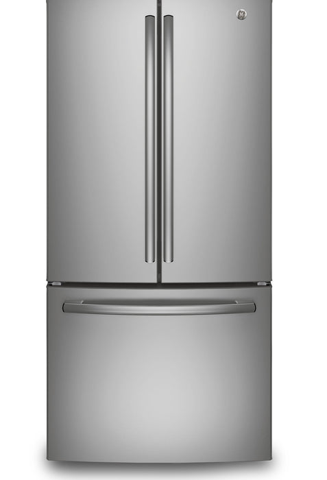 GE 33\" 24.8 Cu. Ft. French-Door Refrigerator - Stainless Steel Fingerprint Resistant  - GNE25DYRKFS