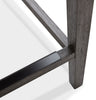 Quinn Counter-Height Stool – Taupe - Contemporary style Bar Stool in Taupe Rubberwood and Bonded Leather