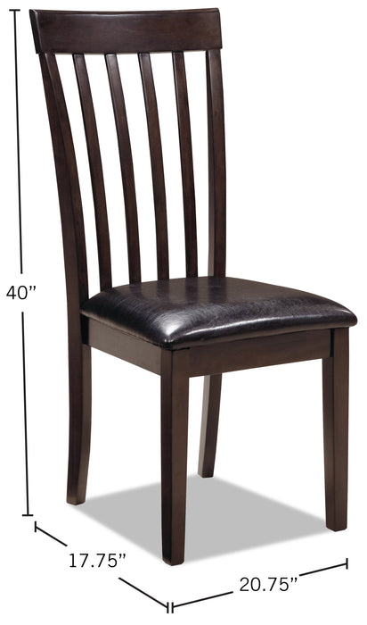 Hammis 5pc Drop-Leaf Dining Set with Table & 4 Chairs, 36\"W Round - Brown