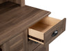 Harbor View Desk with Hutch – Salt Oak - Country style Desk in Salt Oak Engineered Wood and Paper Laminate