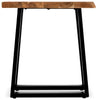Agra End Table - Retro style End Table in Brown/Black Wood