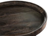 Nashik 24" Accent Table - Retro style End Table in Grey Brown Mango Wood and Metal
