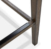 Quinn Bar Stool – Brown - Contemporary style Bar Stool in Brown Rubberwood and Bonded Leather