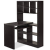 Mollie Reversible Desk with Bookcase - Espresso  