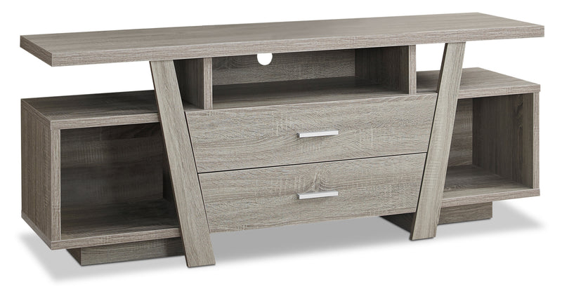 Loris 60\" TV Stand with Storage and Cable Management for TVs up to 65\"- Dark Taupe