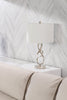 Chrome Swirl Table Lamp