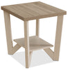 Arika 3-Piece Coffee and Two End Tables Package – Ivory - Contemporary style Occasional Table Package in White Wood