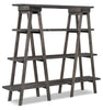 Calistoga Open Bookcase - Contemporary style Bookcase in Grey Wood