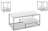 Jules 3-Piece Coffee and Two End Tables Package - White  
