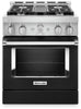 KitchenAid 30" Smart Commercial-Style Gas Range - KFGC500JBK