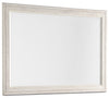 Willowton Mirror - Country style Mirror in White Engineered Wood and Laminate Veneers