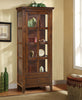 Bardini Display Cabinet - Traditional style Curio Cabinet in Light Brown Wood