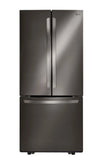 LG 30\" 22 Cu. Ft. French-Door Refrigerator - Smudge Proof Black Stainless Steel - LRFNS2200D