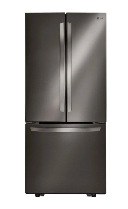 LG 30\" 22 Cu. Ft. French-Door Refrigerator - Smudge Proof Black Stainless Steel - LRFNS2200D