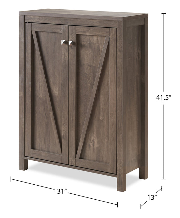 Levi 31\" Shoe Storage Cabinet - Hazelnut