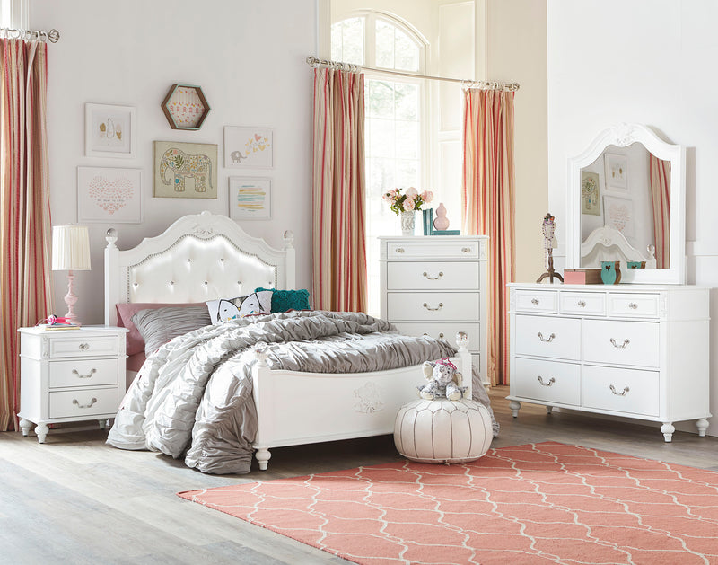 Livy Bedroom Dresser Mirror for Kids - White