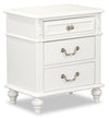 Livy 3-Drawer Nightstand for Kids, 24"W - White