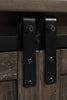 Madison Barn-Door 4-Piece Entertainment Centre with 60" TV Opening - Brown