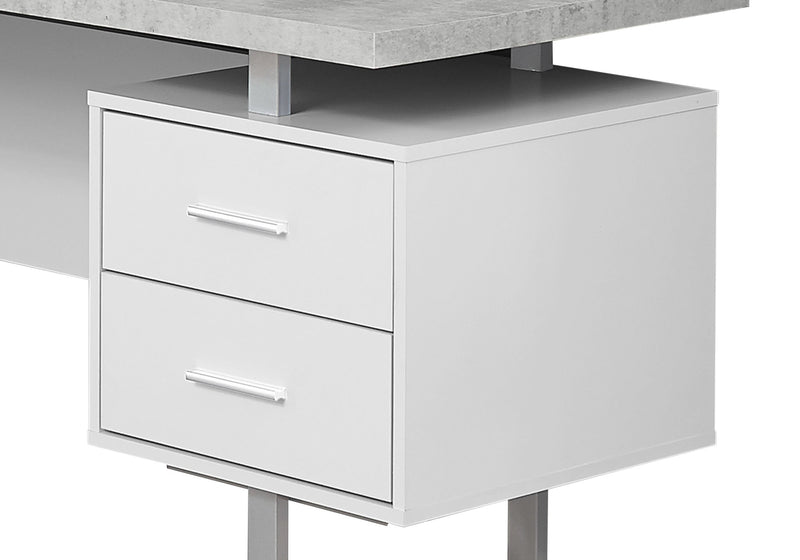 Marnie Reversible 71\" L-Shaped Corner Office Desk with 3-Drawers - White