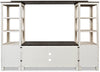 Madison Barn-Door 4-Piece Entertainment Centre with 60" TV Opening - White