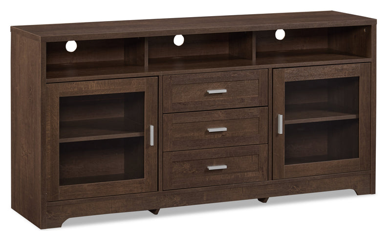 Melody 60\" TV Stand with Storage and Cable Management for TVs up to 65\"- Brown