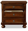 Chelsea Nightstand - Traditional style Nightstand in Cherry Pine Solids and Cherry Veneers