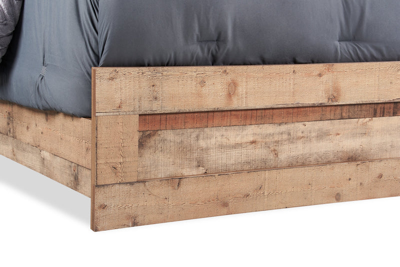 Mojave 6pc Bedroom Set with Bed, Dresser, Mirror & Nightstand, Rustic, Brown - King Size