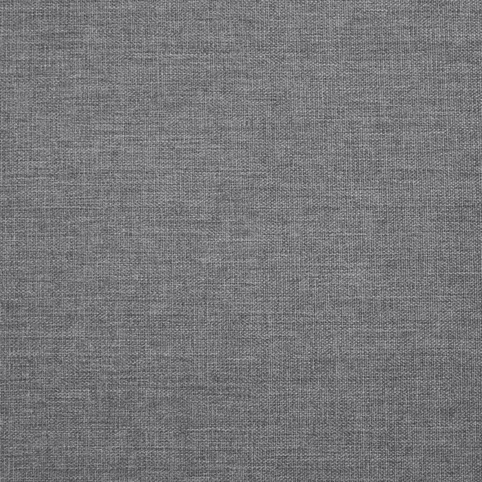 Morris Large Outdoor Patio Ottoman - Hand-Woven Resin Wicker, Olefin Fabric, UV & Weather Resistant - Grey