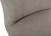 Quinn Bar Stool – Taupe - Contemporary style Bar Stool in Taupe Rubberwood and Bonded Leather