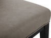 Quinn Bar Stool – Taupe - Contemporary style Bar Stool in Taupe Rubberwood and Bonded Leather