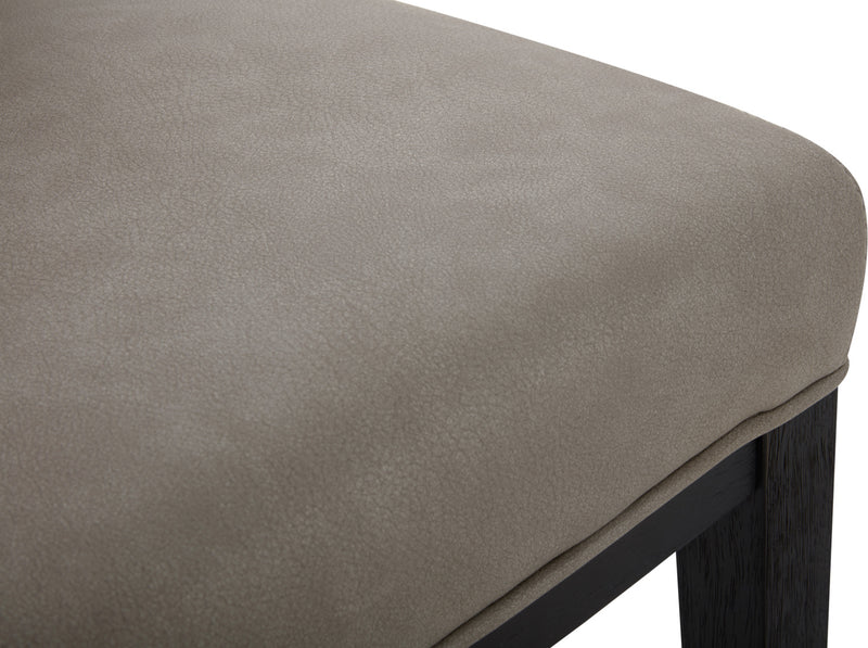 Quinn Barstool with Vegan Leather Fabric, 30\"H - Taupe