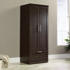 Clinton 29" Wardrobe/Storage Cabinet – Dakota Oak - Contemporary style Accent Cabinet in Dark Brown