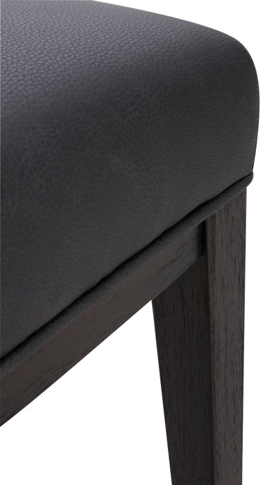 Quinn Barstool with Vegan Leather Fabric, 30\"H - Grey