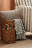 Textured Polyester Accent Pillow - Plush Pewter