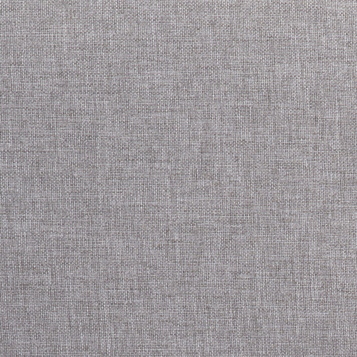 Page Upholstered Bed in Grey Linen-Look Fabric, Button Tufted - Full Size