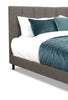 Paseo King Platform Bed – Grey - Contemporary style Bed in Grey Plywood