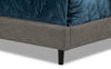 Paseo Queen Platform Bed – Grey - Contemporary style Bed in Grey Plywood