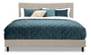 Paseo King Platform Bed – Taupe - Contemporary style Bed in Taupe Plywood