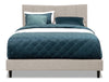 Paseo Queen Platform Bed – Taupe - Contemporary style Bed in Taupe Plywood
