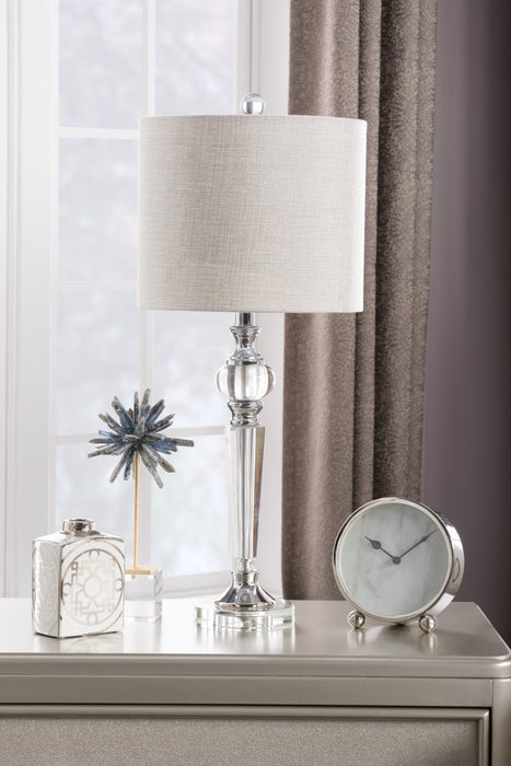 26\" Glam Crystal Table Lamp