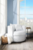 Petite Chenille Swivel Cuddler Chair - Teddy Star 