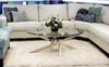 Zila Coffee Table - Modern style Coffee Table Glass and Metal