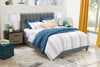 Rain Full Platform Bed - Grey 